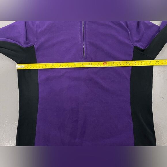 L-RL Lauren Active Ralph Lauren Womens Jacket Purple 1/4 Zipper Size Medium - Picture 8 of 8